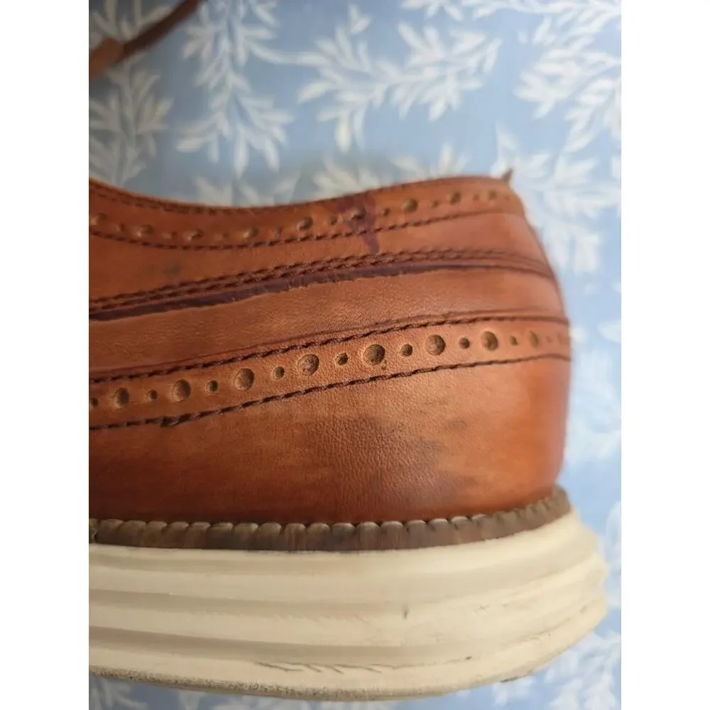 Cole Haan Original Grand Wingtip Brown Leather Oxfords Men Size 12M